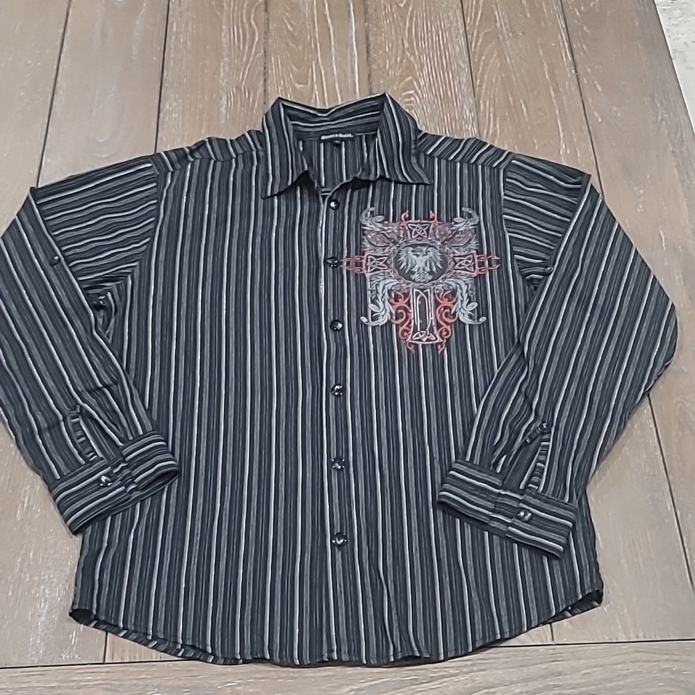 Street Saint Men's Long Sleeve Button Up Size L